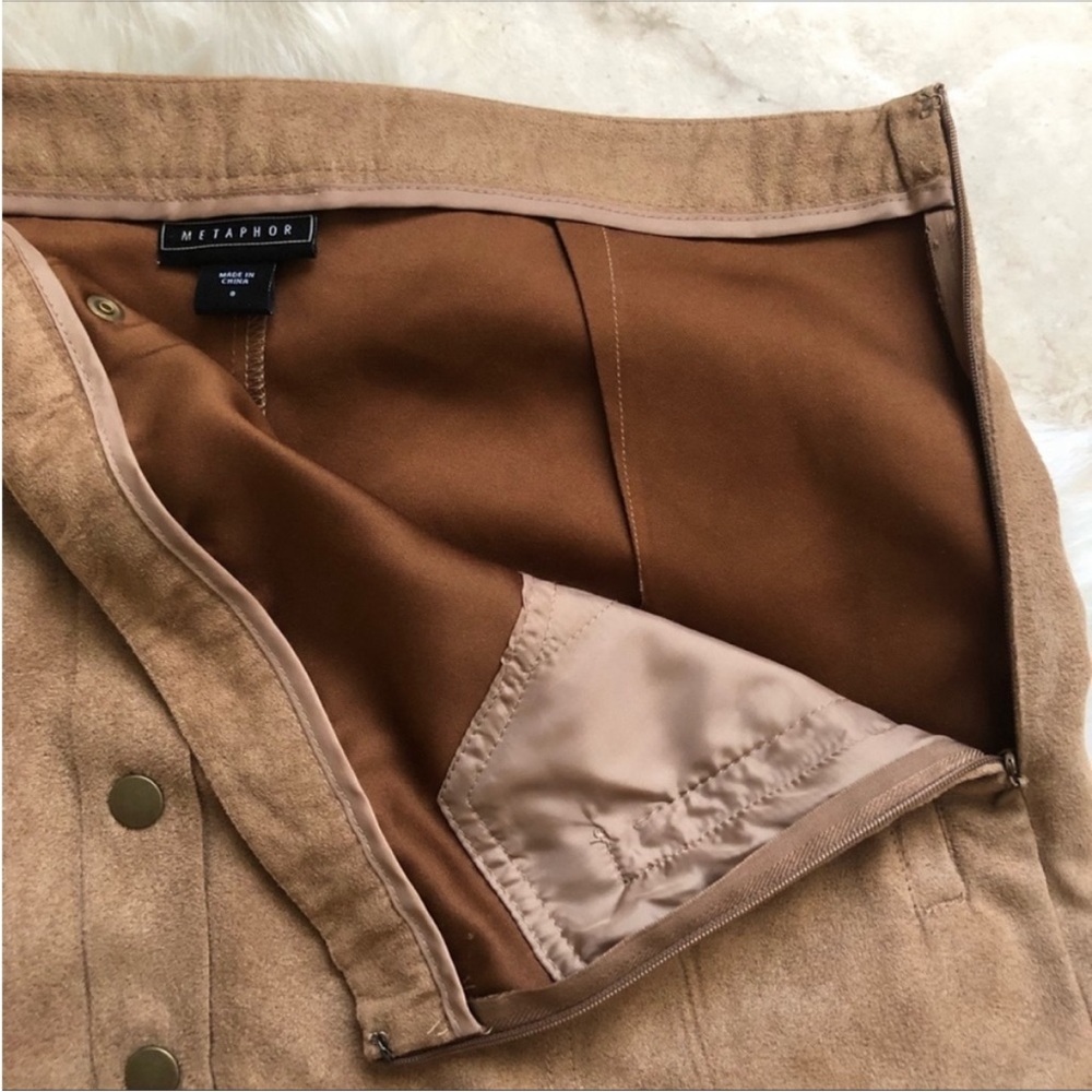 Metaphor Faux Suede Miniskirt - Picture 5 of 6